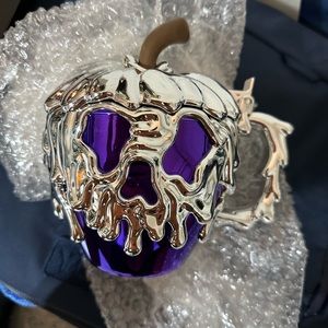 Disney Poison Apple Purple Platinum Mug 100 Years Anniversary Park Exclusive!